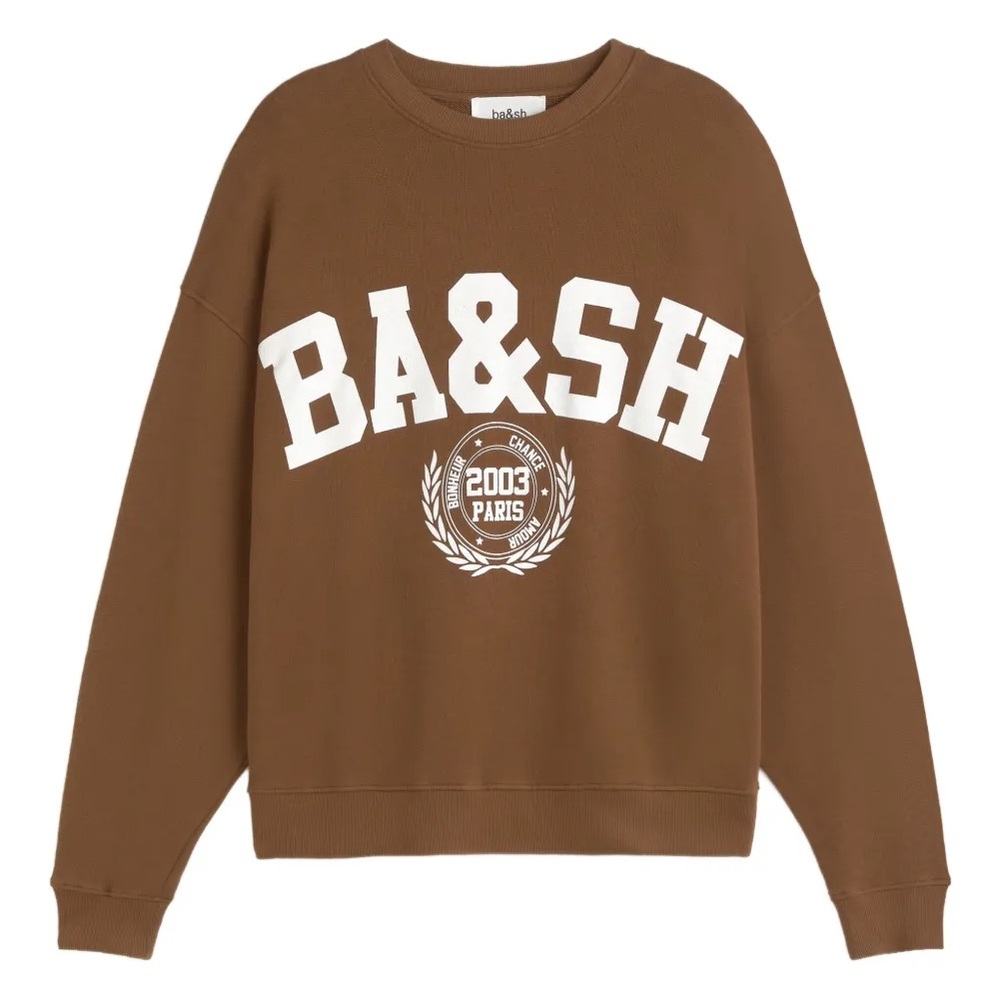 ba&sh women’s Crewneck Sweater in Brown